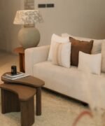 Wooden coffee table