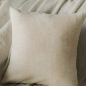 Ivory Cloud Textured Cushion Cover, Pillow Cover