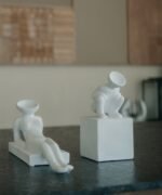 Abstract Statue Bookends