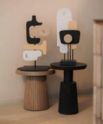 Modern Textured Matte Black Architectural Accent - Image 3