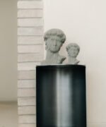 Minimalist Cylindrical Open-Front Display Accent