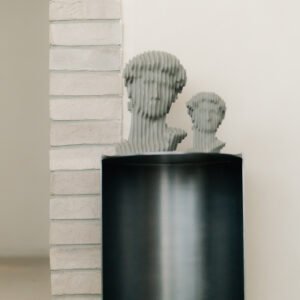 Minimalist Cylindrical Open-Front Display Accent