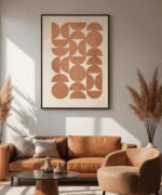 Clay Rhythm – Minimalist Canvas Print - Image 3