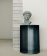 Minimalist Cylindrical Open-Front Display Accent - Image 3