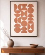 Clay Rhythm – Minimalist Canvas Print - Image 4