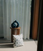 Mid-Century Modern Fluted Wood Side Table - Image 6