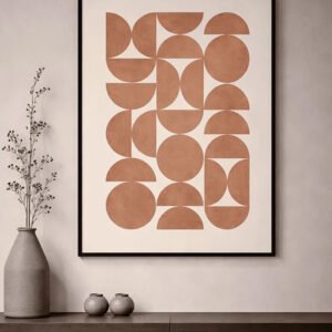 Clay Rhythm – Minimalist Canvas Print