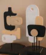 Modern Textured Matte Black Architectural Accent - Image 5