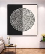 Typographic Halo – Dual Tone Canvas Artwork