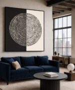 Typographic Halo – Dual Tone Canvas Artwork - Image 6