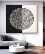 Typographic Halo – Dual Tone Canvas Artwork - Image 2