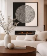 Typographic Halo – Dual Tone Canvas Artwork - Image 3