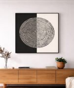 Typographic Halo – Dual Tone Canvas Artwork - Image 4
