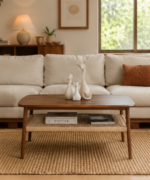 Kyoto Cane Shelf Coffee Table
