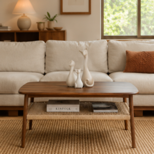 Kyoto Cane Shelf Coffee Table