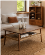 Kyoto Cane Shelf Coffee Table - Image 4