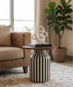 Artisan Pedestal Side Table - Image 4