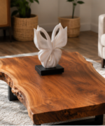 Live Edge Solid Wood Coffee Table - Image 2