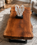 Live Edge Solid Wood Coffee Table - Image 3