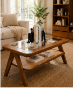 Aura Glass Top Coffee Table