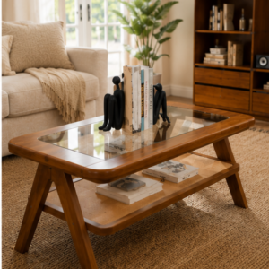Aura Glass Top Coffee Table