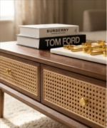 Vienna Cane Coffee Table with Drawers - Image 4