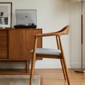 Nordic Sculpt Wooden Arm Chair