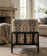 Elara Patterned Accent Lounge Chair - Image 3