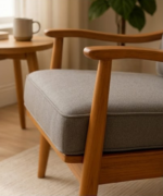 Norden Wooden Lounge Chair - Image 2