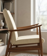Mid-Century Upholstered Lounge Chair - Image 2