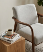 Scandinavian Upholstered Lounge Accent Chair