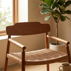 Nordic Wishbone Rope Arm Chair