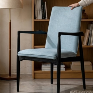 Modern Upholstered Dining Chair with Wooden Frame
