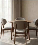 Nordic Upholstered Accent Chair - Image 4