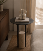 Eclipse Marble Accent Side Table - Image 2