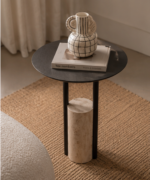 Eclipse Marble Accent Side Table