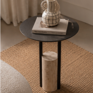 Eclipse Marble Accent Side Table