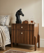 Luxe Two Drawer Bedside Table - Image 2