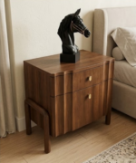 Luxe Two Drawer Bedside Table