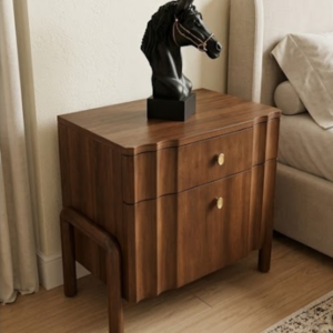 Luxe Two Drawer Bedside Table