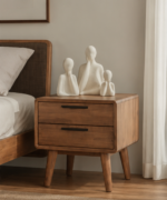 Ordic Two Drawer Bedside Table - Image 4
