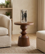 Artisan Pedestal Side Table - Image 4