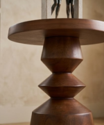 Artisan Pedestal Side Table - Image 3